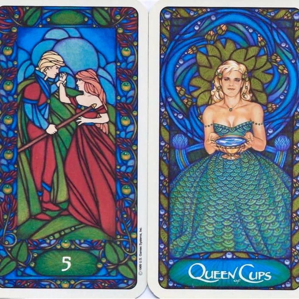 Out of Print Art Nouveau Tarot Deck by Matt Meyers rare, collectible - Picture 4 of 6